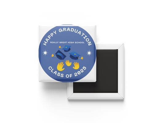 Custom Graduation Magnets | Happy Graduation Party Favors - Set of 6