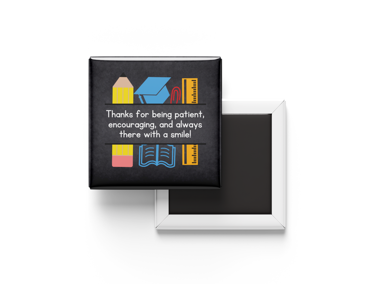 Teacher Fridge Magnets – 5 Ready-Made + 1 Personalized with Teacher Name