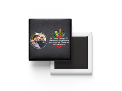 Custom Teacher Fridge Magnets with Custom Photos - Set of 6