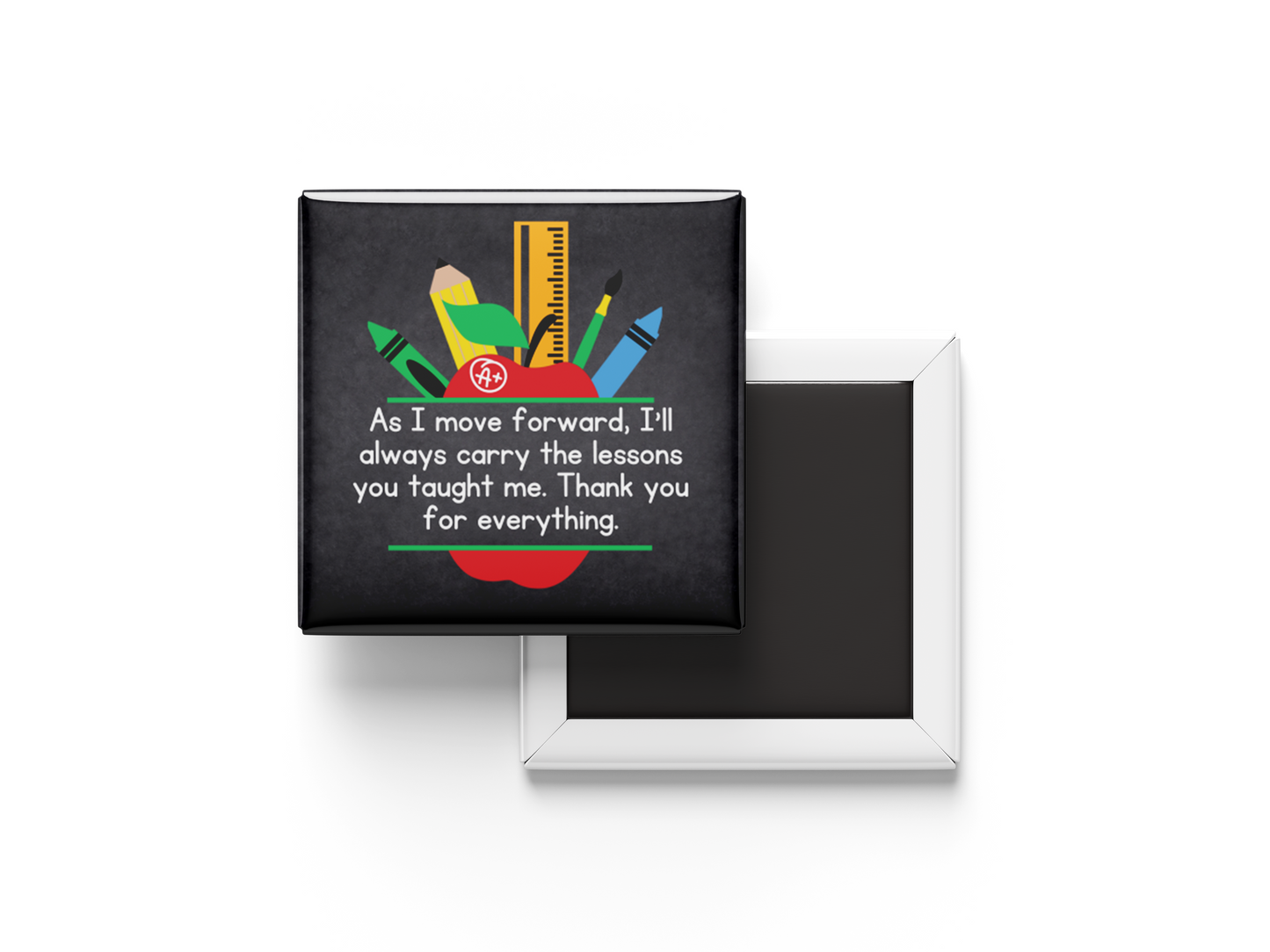 Teacher Fridge Magnets – 5 Ready-Made + 1 Personalized with Teacher Name