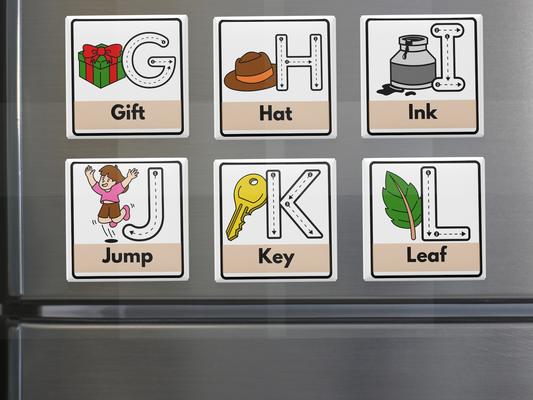 Custom Alphabet Magnets for Kids – Educational Fridge or Locker Letters –  Learning Gift for Toddlers, Kids