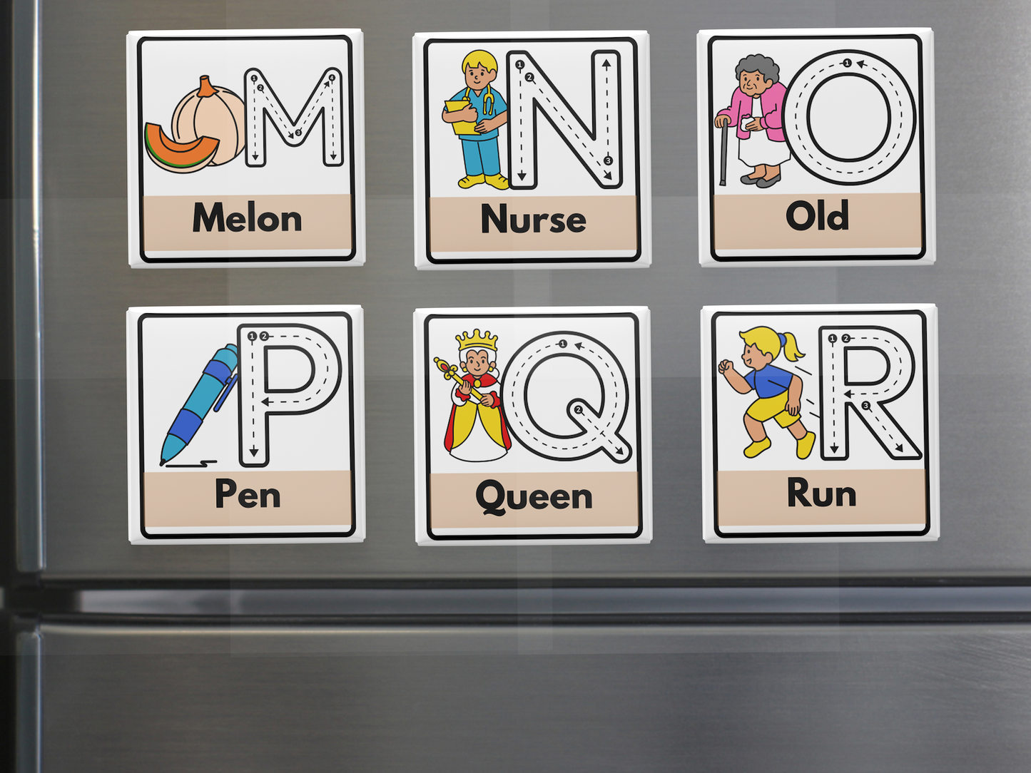 Custom Alphabet Magnets for Kids – Educational Fridge or Locker Letters –  Learning Gift for Toddlers, Kids