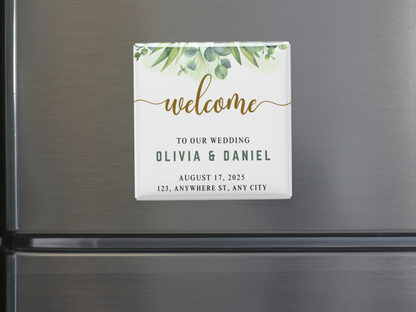 Custom Wedding/Engagement Welcome Magnets (Set of 10)