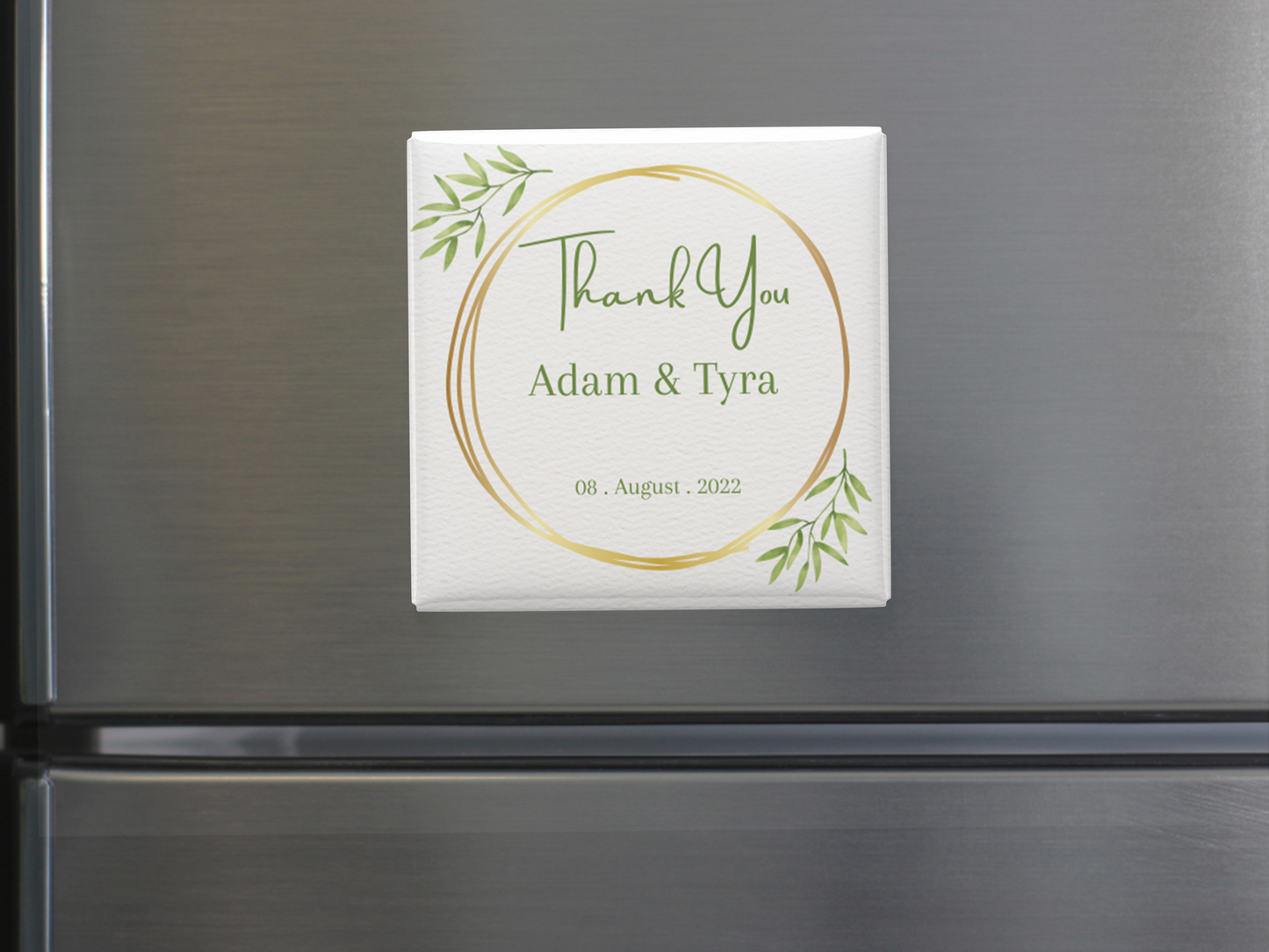 Custom Wedding or Engagement Thank You Magnets (Set of 10)