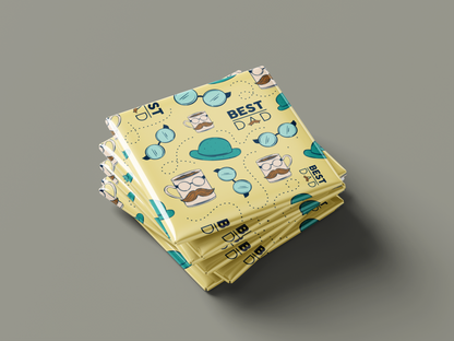 Father’s Day Fridge Magnets – Set of 6 (Super Dad, Best Dad Ever, I Love Dad)