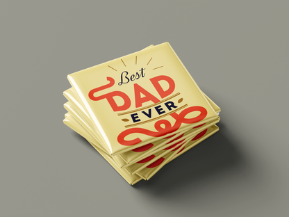 Father’s Day Fridge Magnets – Set of 6 (Super Dad, Best Dad Ever, I Love Dad)