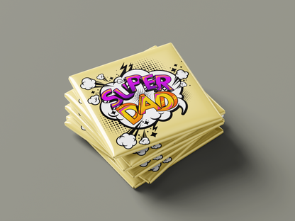 Father’s Day Fridge Magnets – Set of 6 (Super Dad, Best Dad Ever, I Love Dad)