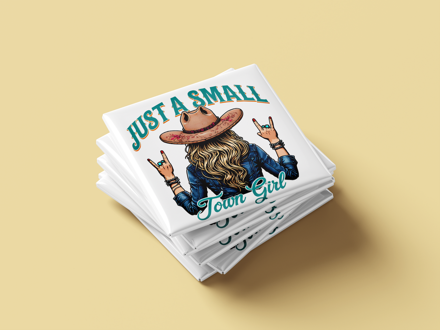 Western Rodeo Fridge Magnet Set – Howdy, Small Town Girl, Cowgirls Do It Better (Set of 4)