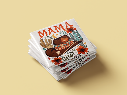 Mama & Mini Cowgirl Magnet Set – Western Fridge Decor for Moms and Daughters (Set of 4)