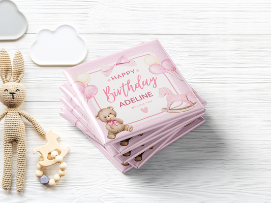 Custom Happy Birthday Magnet for Girls, Set of 10