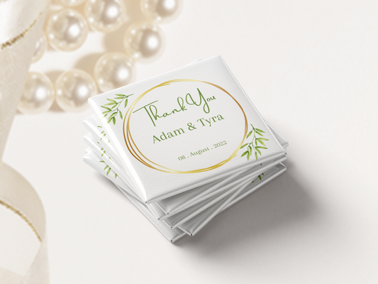 Custom Wedding or Engagement Thank You Magnets (Set of 10)