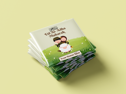 Eid Al-Adha Mubarak Custom Magnets, Custom Gift for Kids – Set of 6