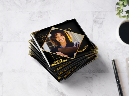 Custom Graduation Photo Magnets – Grad Party Favor, Set of 6