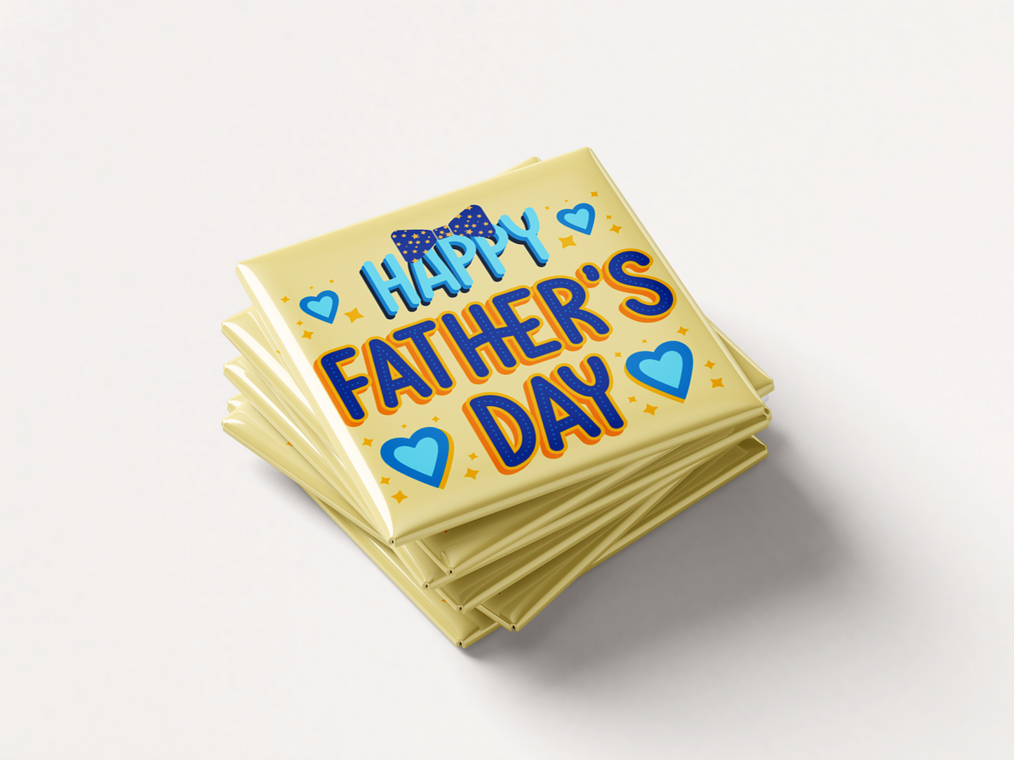 Father’s Day Fridge Magnets – Set of 6 (Super Dad, Best Dad Ever, I Love Dad)
