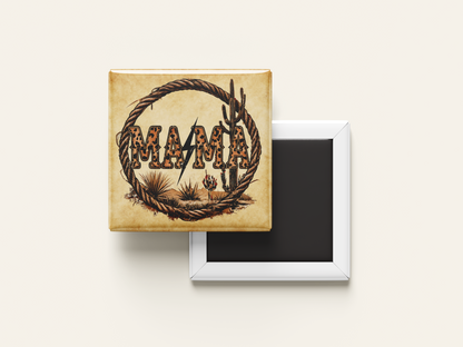 Western Rodeo Cowgirl Fridge Magnet Set (Set of 4)