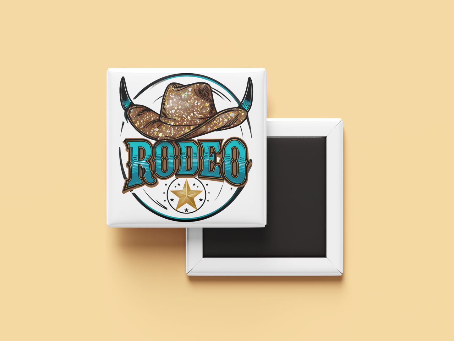 Western Rodeo Fridge Magnet Set – Howdy, Small Town Girl, Cowgirls Do It Better (Set of 4)