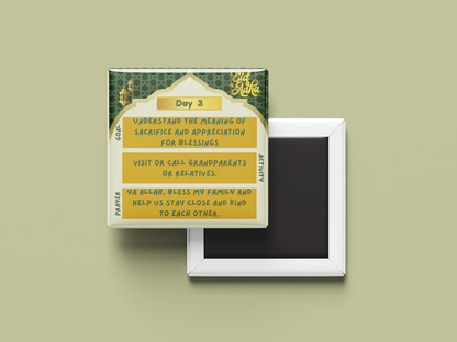 Eid Al-Adha Kids Activity Magnet Set – 4-Day Goals, Activities & Prayers