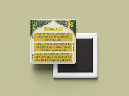 Eid Al-Adha Kids Activity Magnet Set – 4-Day Goals, Activities & Prayers