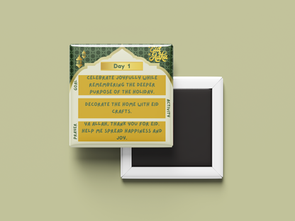 Eid Al-Adha Kids Activity Magnet Set – 4-Day Goals, Activities & Prayers