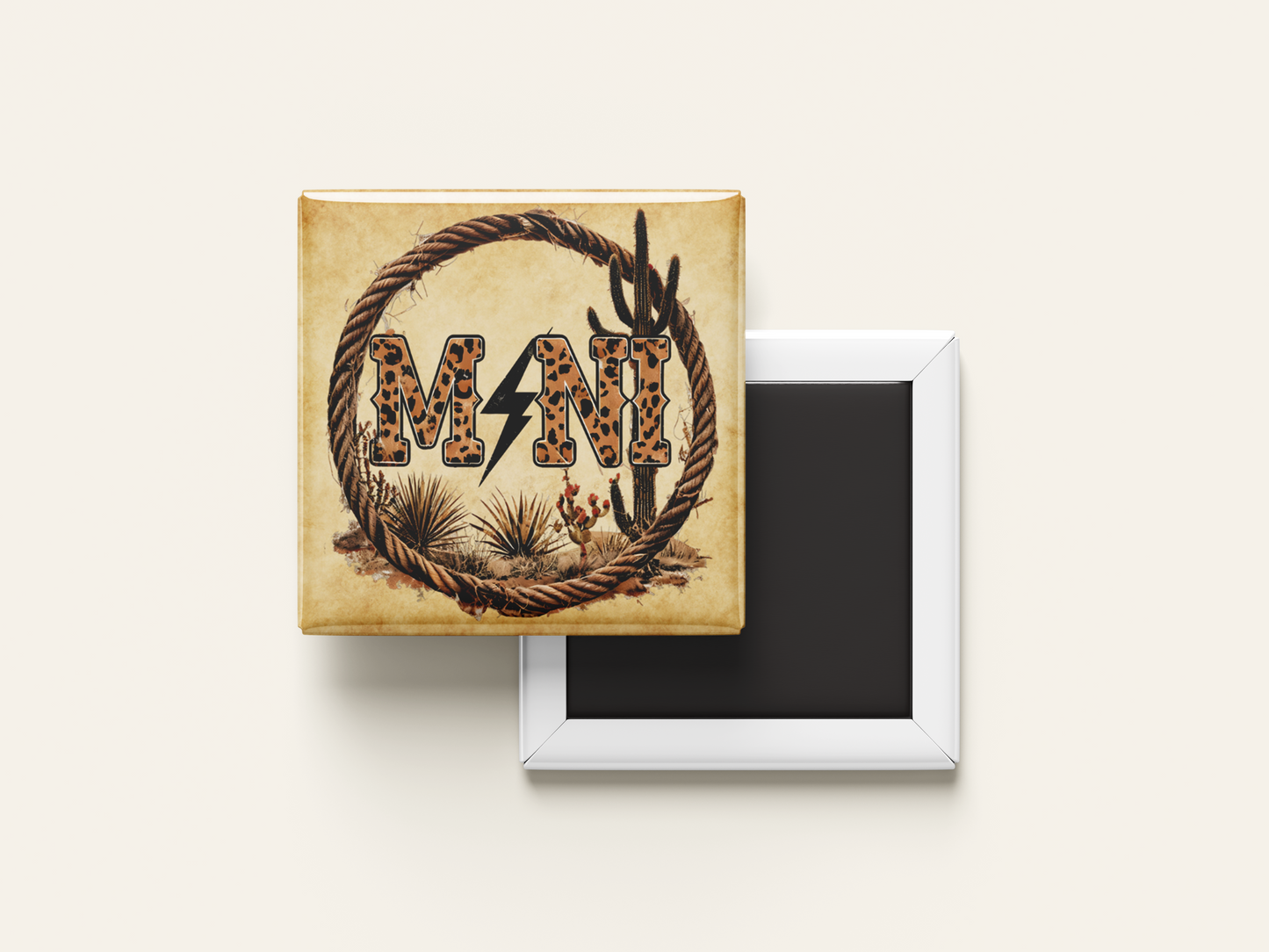 Western Rodeo / Mama Mini Cowgirl Magnet Set (Set of 4)