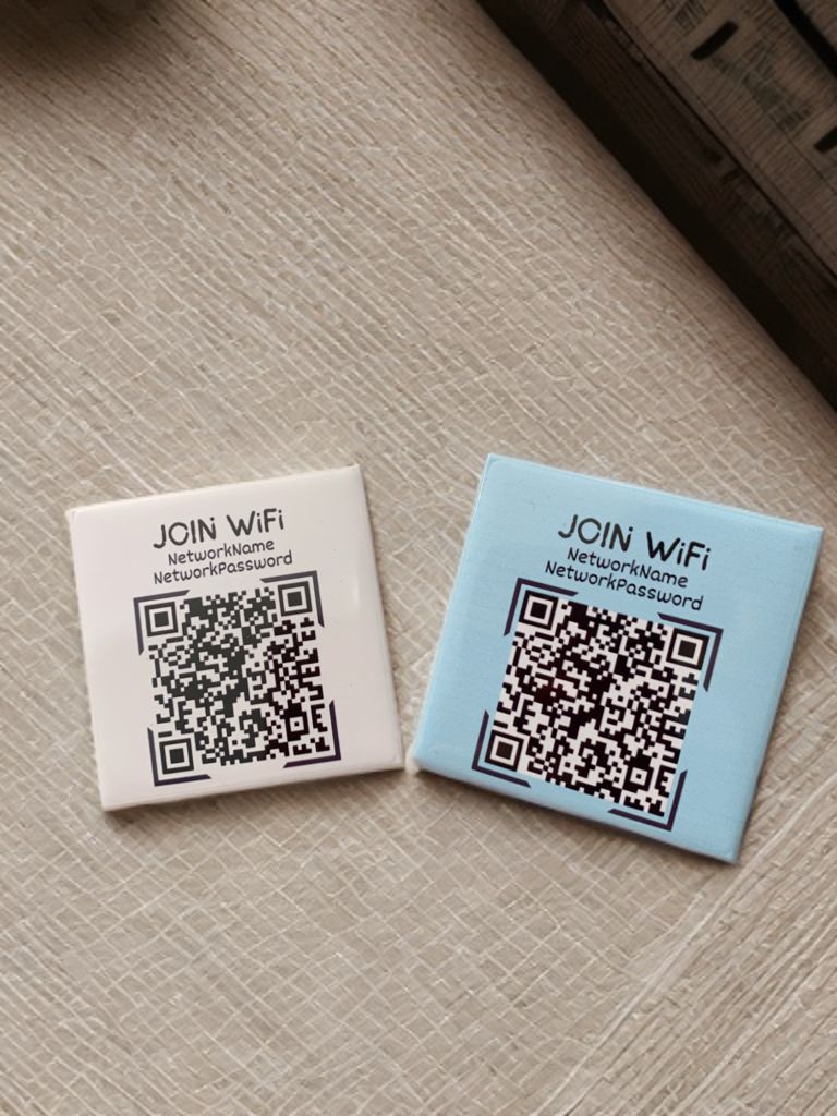 Custom QR Code Magnets for Easy Wi-Fi Access - Set of 9