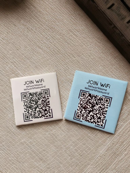 Custom QR Code Magnets for Easy Wi-Fi Access - Set of 9