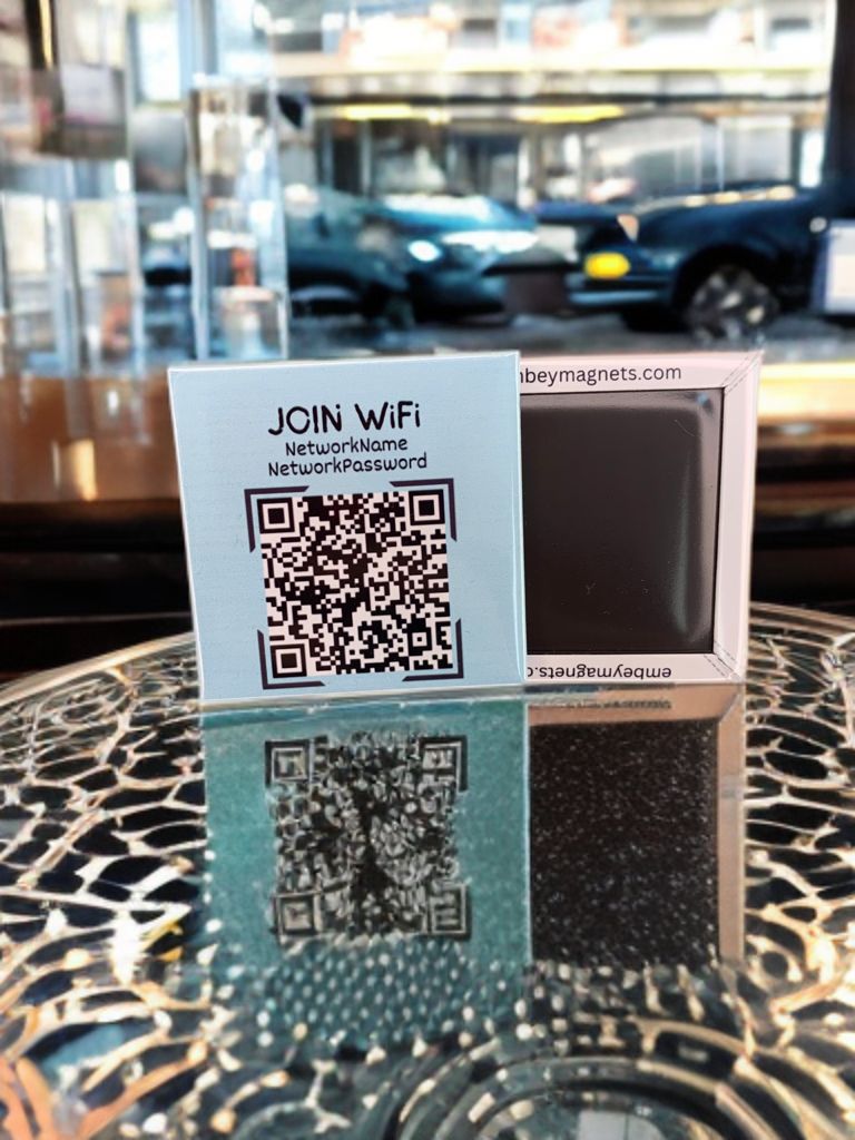 Custom QR Code Magnets for Easy Wi-Fi Access - Set of 9