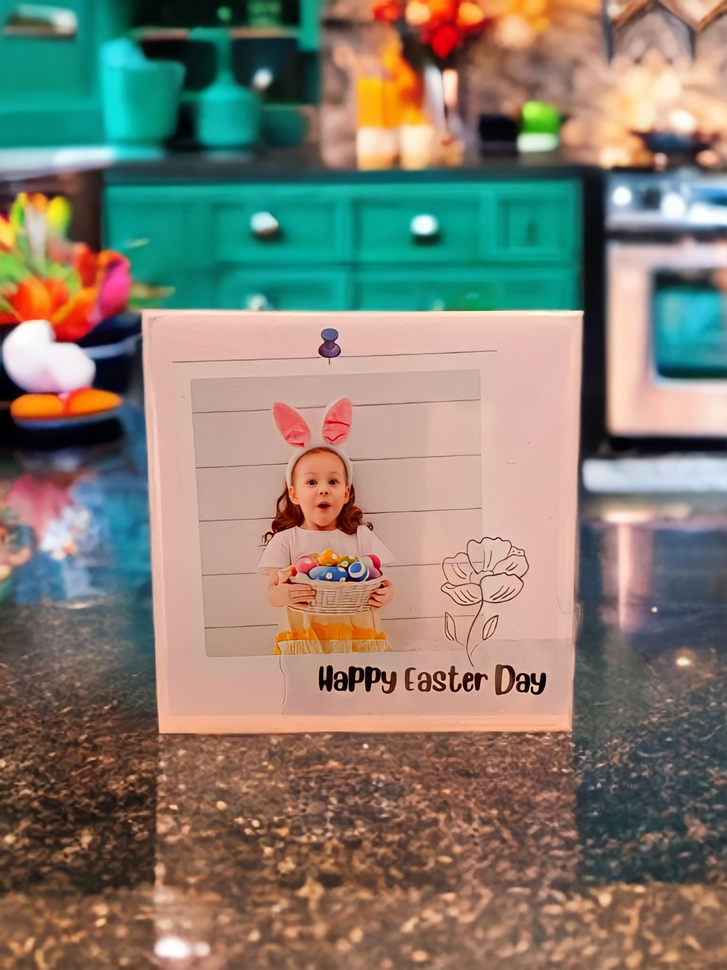 Personalized Easter Day Magnet Set - Unique with Personalized Photos - Set of 9