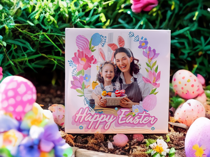 Unique Easter Photo Magnet Gift – Personalized with Your Images - Set of 9