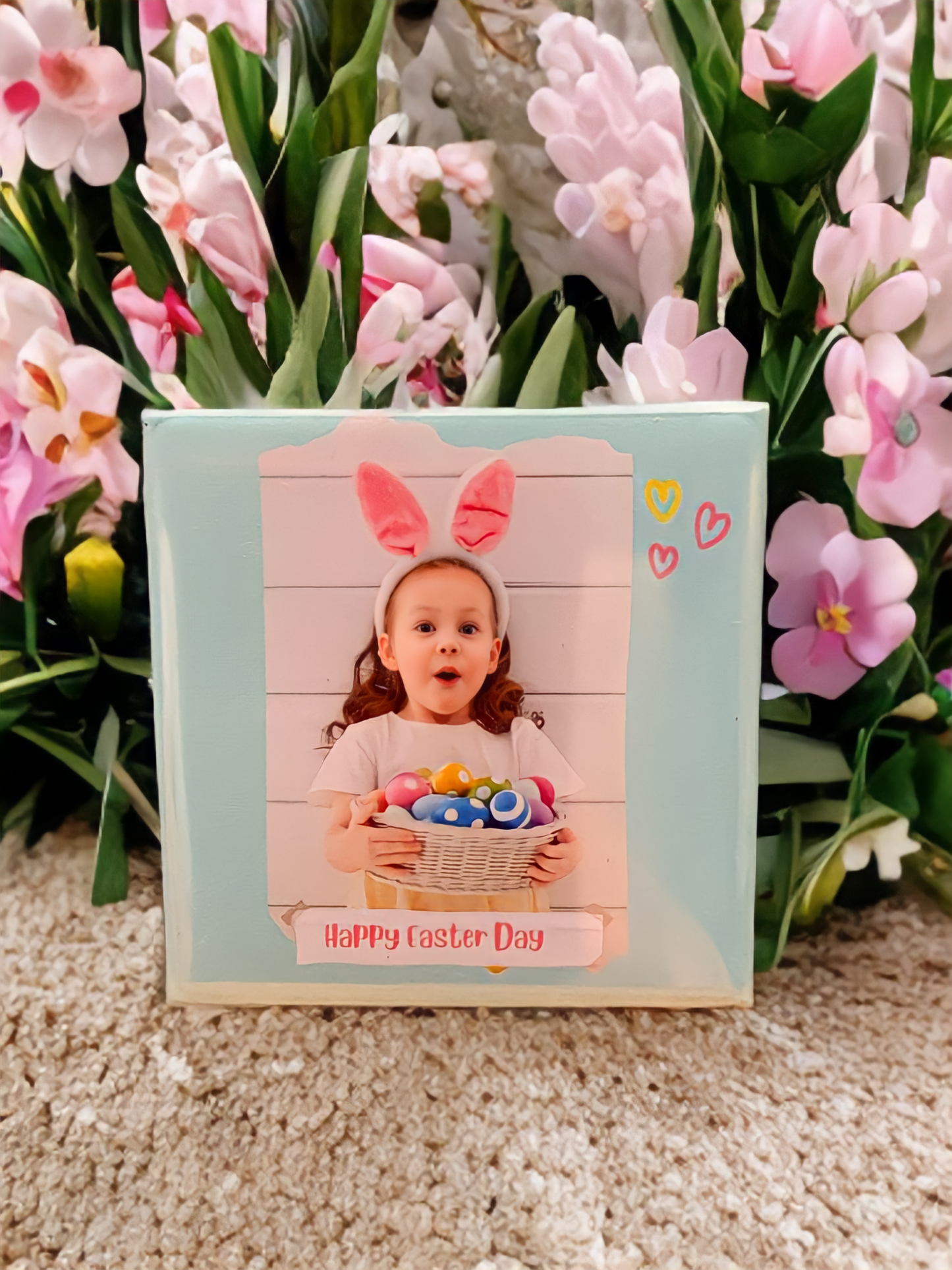 Personalized Easter Day Magnet Set - Unique with Personalized Photos - Set of 9