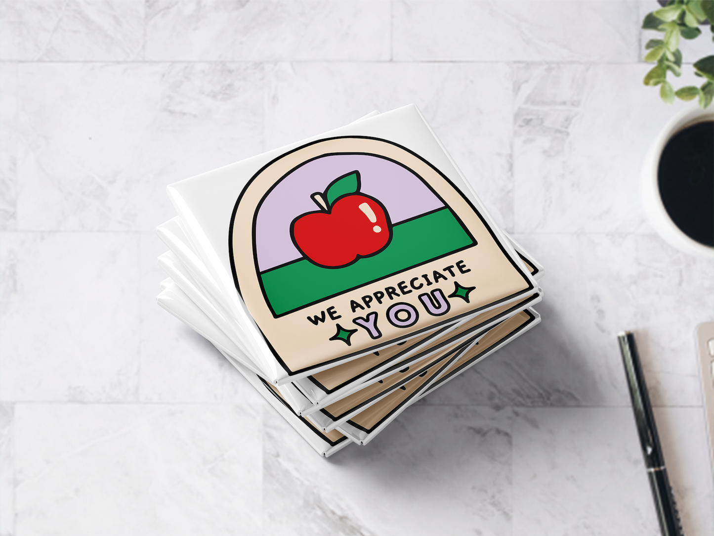 Ready-Made Teacher Appreciation Magnets - Set of 6